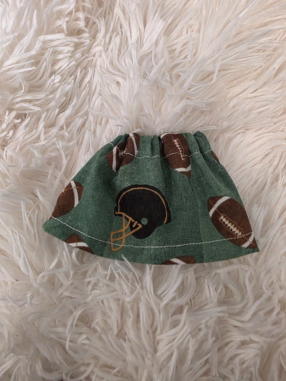 7" Desk Goose Handcrafted Football Print Dress - Picture 2 of 2